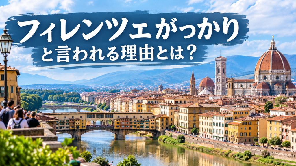 フィレンツェがっかりと言われる理由とは?