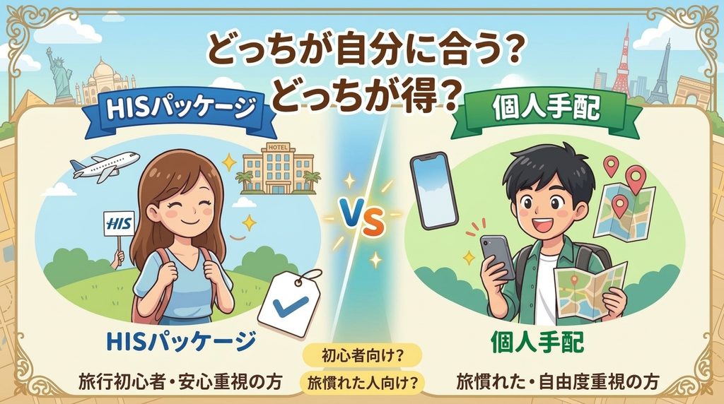海外旅行HISと自分で予約するのはどっちが安い?結論から比較